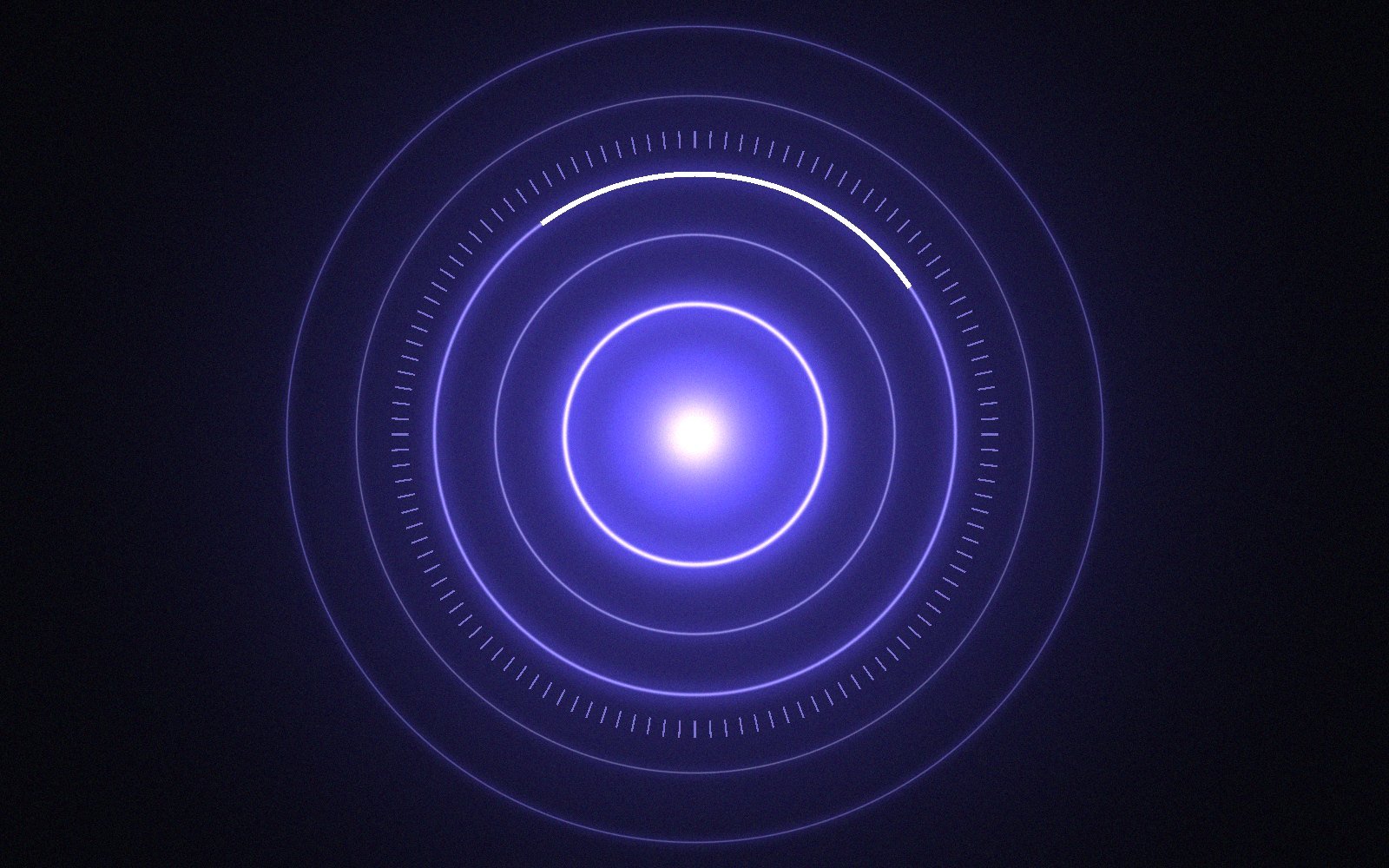 Concentric glowing rings around a bright core